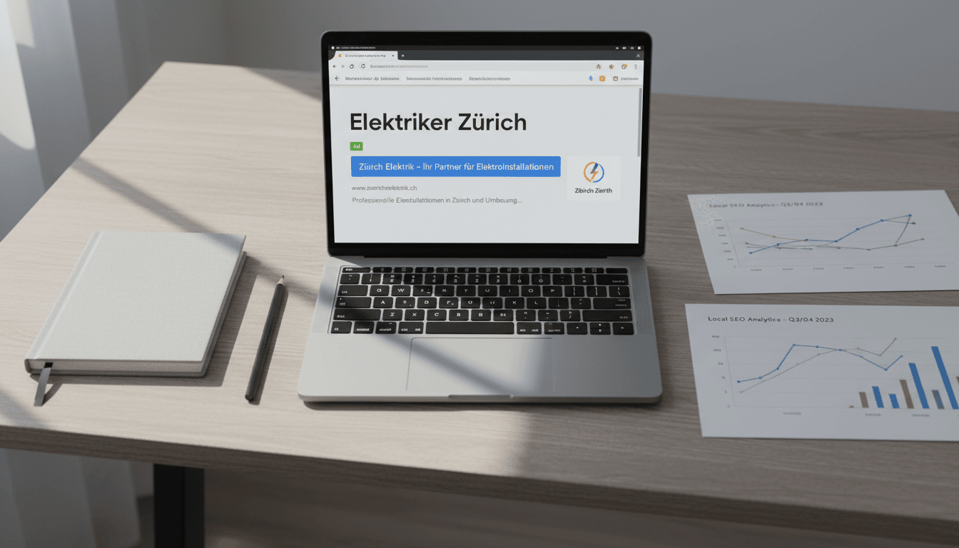 Website auf Platz 1 in Google-Suchergebnissen