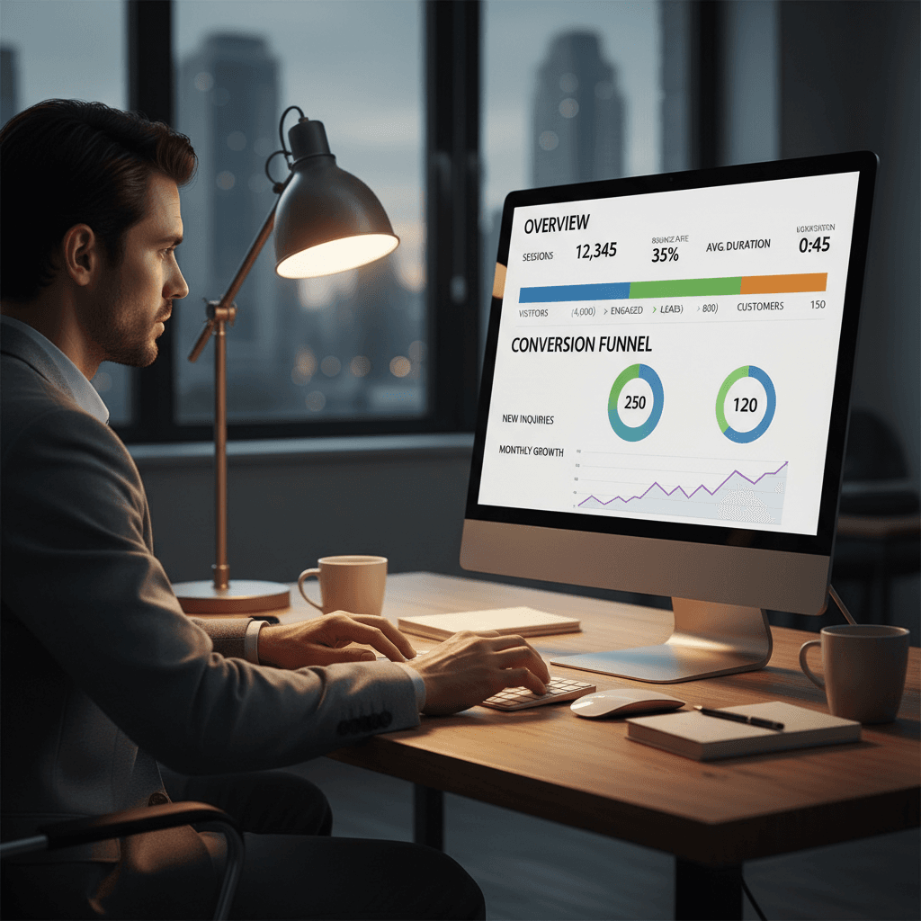 Website-Performance-Dashboard mit Conversion-Tracking
